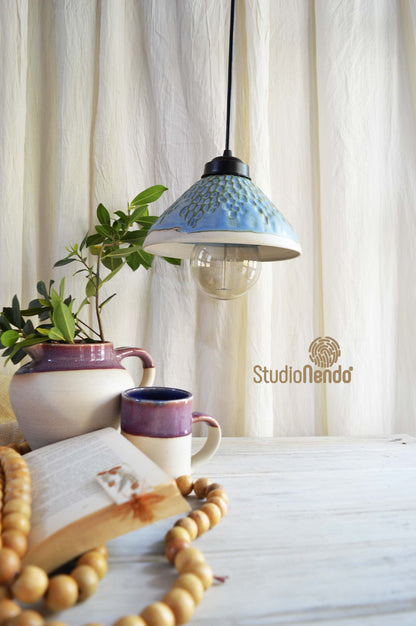 Handmade Ceramic Pendant Light-Shroom #1-Made to Order