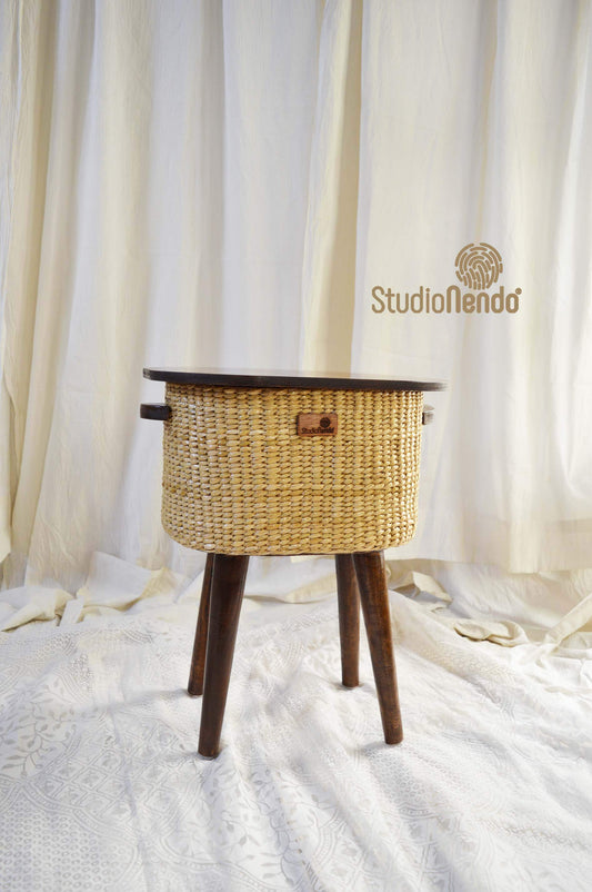 Sea Grass Standing Oval Basket- Medium
