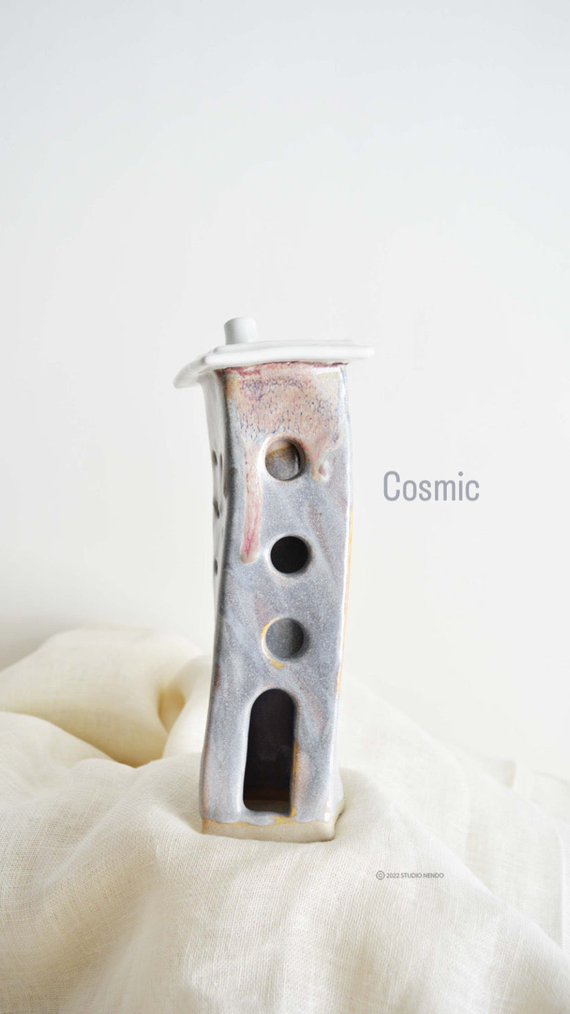 COSMIC- Topsy Turvy Tealight Housing Society- Ceramic Sculpture
