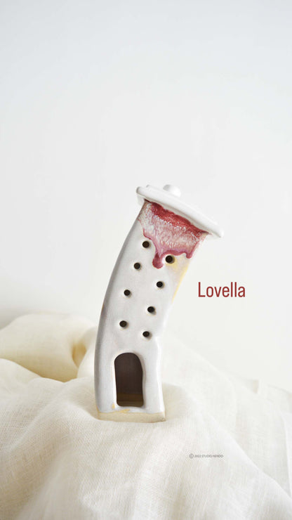LOVELLA- Topsy Turvy Tealight Housing Society- Ceramic Sculpture