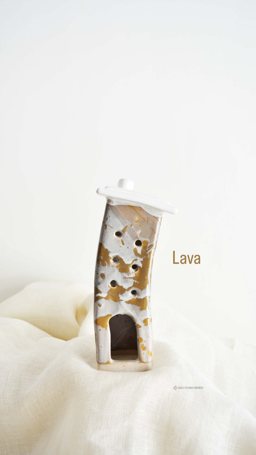 LAVA- Topsy Turvy Tealight Housing Society- Ceramic Sculpture