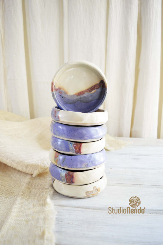 PINCH BOWLS FOR SIDES AND DIPS- Small- TEXTURED HALF N HALF