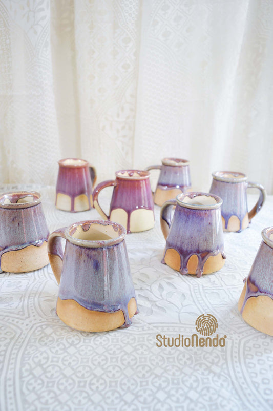Mottled Rose- Coffee Mugs- Seconds