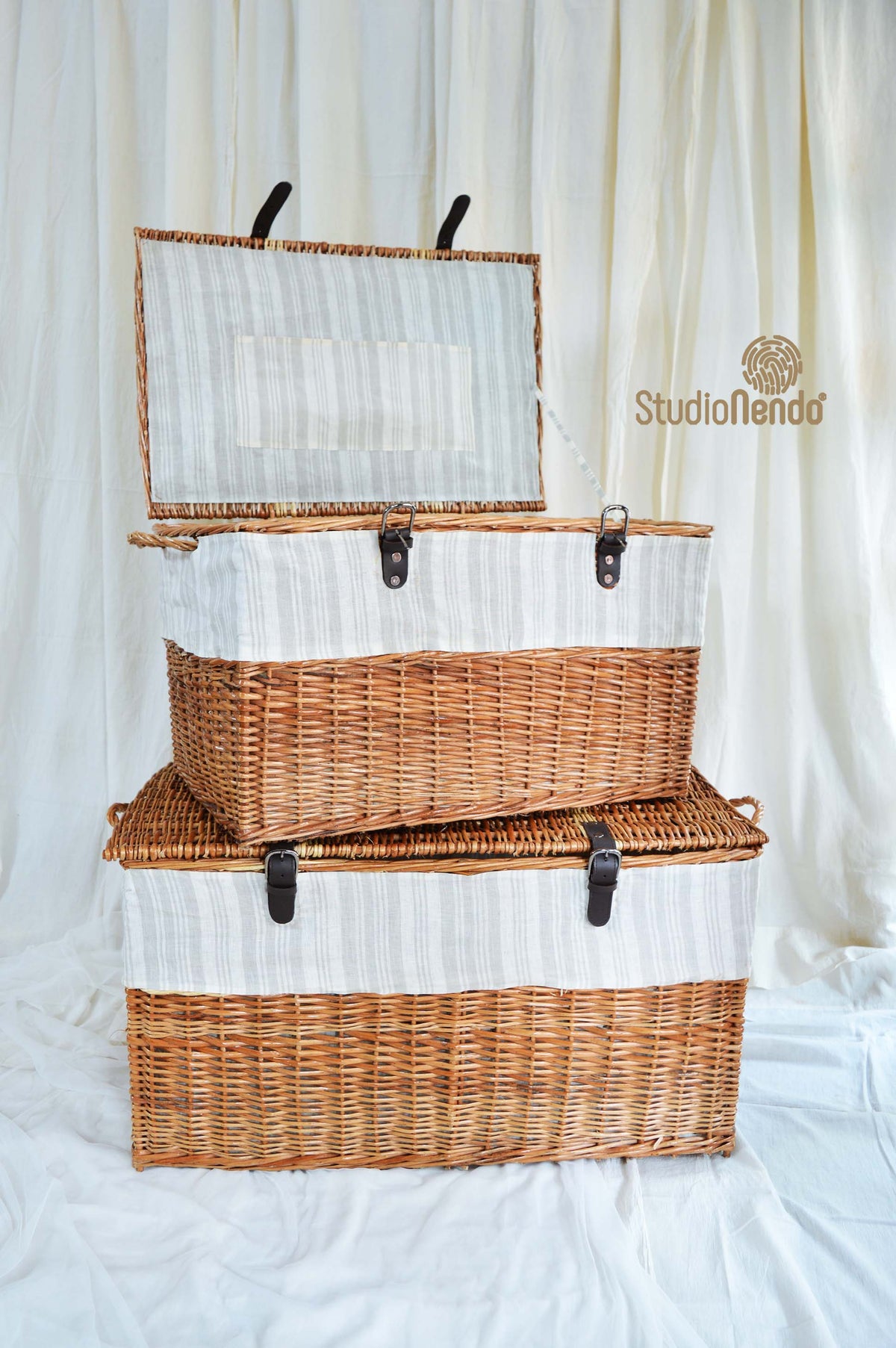Natural Woven Storage Containers Eden Grace Hand-Woven Wicker Storage ...