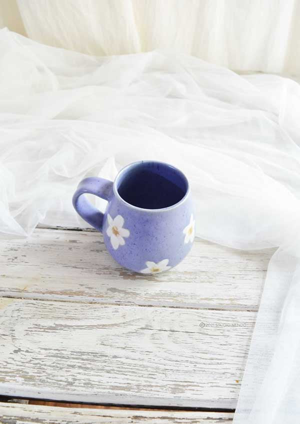 BELLY MUG- LILAC- DAISY COLLECTION