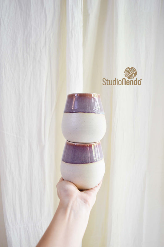 POTBELLY TUMBLERS- SET OF 2- CASHMERE ROSE